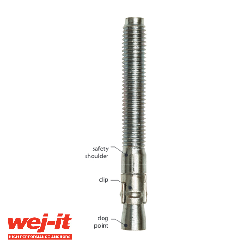 Wej-it ATG11412 Hot Dipped Galvanized ANKR-TITE Wedge Anchors 1-1/4 x 12 12ct 