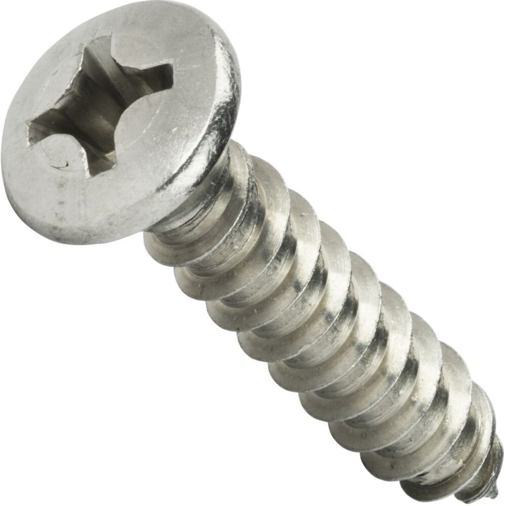 Sheet Metal Screws – Phillips, Oval, Stainless Steel - Thread Source